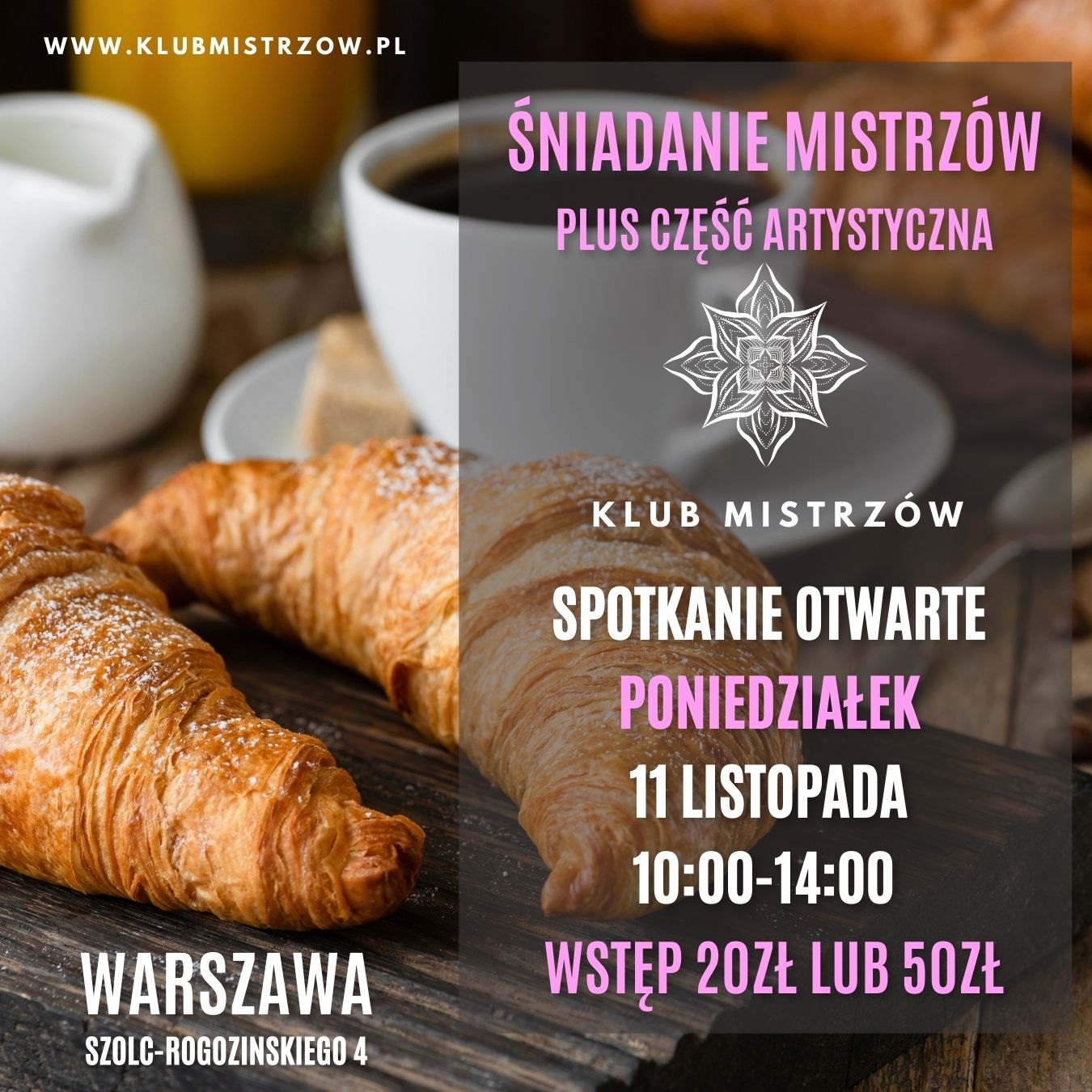 ŚNIADANIE MISTRZÓW 11.11 START GODZ. 10